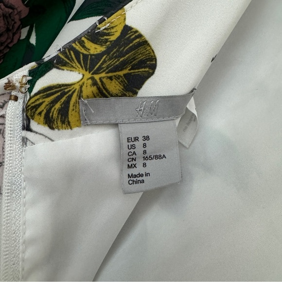 H&M Sleeveless Floral Beaded A-Line Dress - Picture 4 of 9